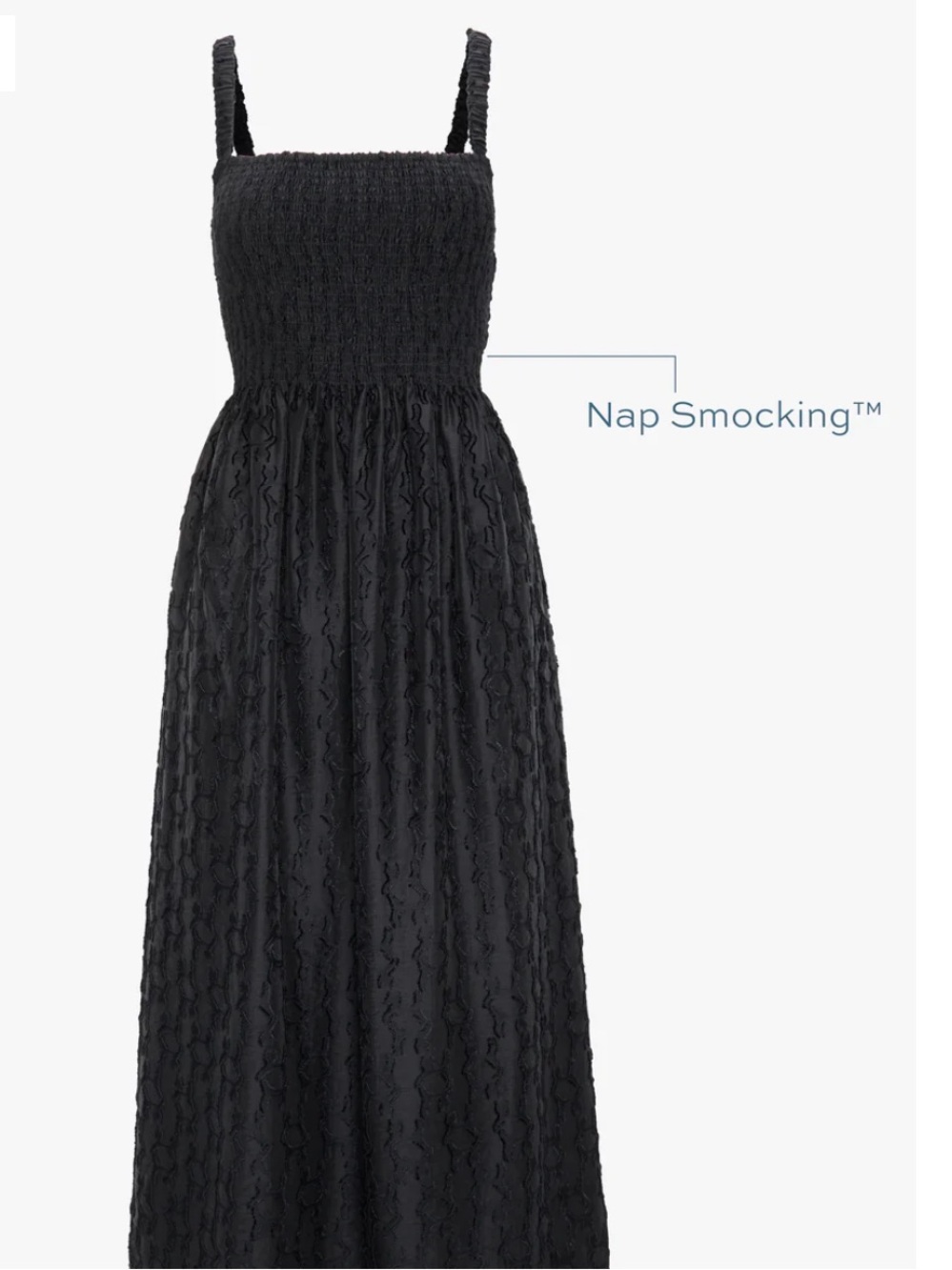 NWT Hill House Anita Nap Dress Black Fil Coupé - Picture 5 of 6